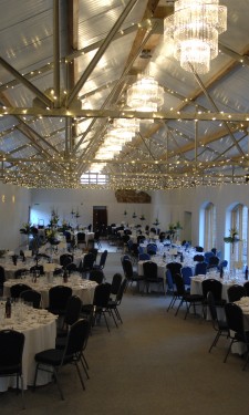Medium lily vases at reception at Crug Glas