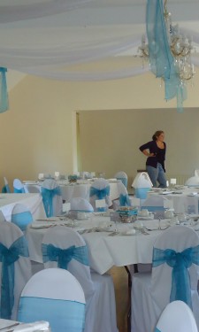 Top table arrangement at Gelli Fawr